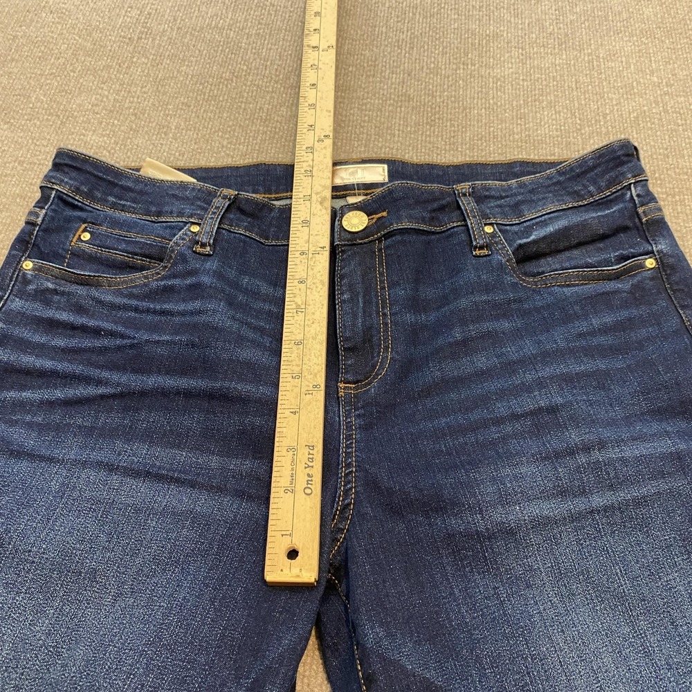 KUT From The Kloth Boyfriend Jeans Womens 16 Blue Dark Wash Mid Rise Stretch - Picture 7 of 11